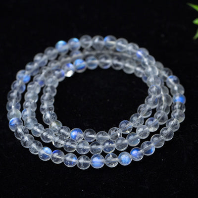 Pulsera de Tres Anillos con Piedra de Luna Azul - Image 7