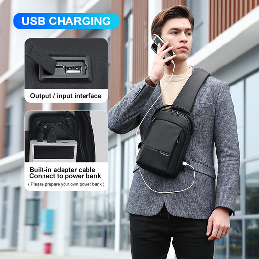 Bolso Cruzado de Un Hombro para Hombre - Estilo Urbano - Image 12