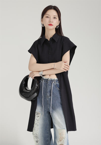 Cardigan Corto Irregular para Mujer - Manga Corta Versátil - Image 21