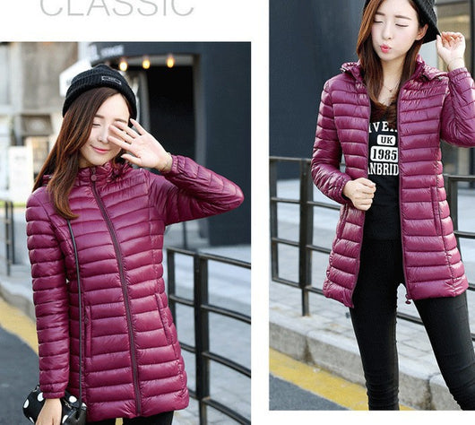Chaqueta Acolchada Slim Fit de Algodón para Mujer - Image 13