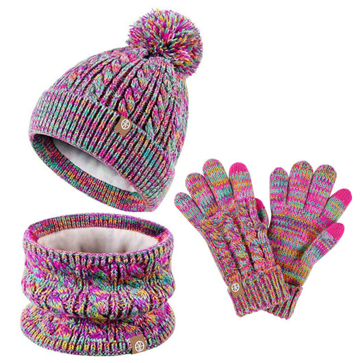 Conjunto Abrigador Infantil: Gorro, Bufanda y Guantes de Felpa para Invierno - Image 4