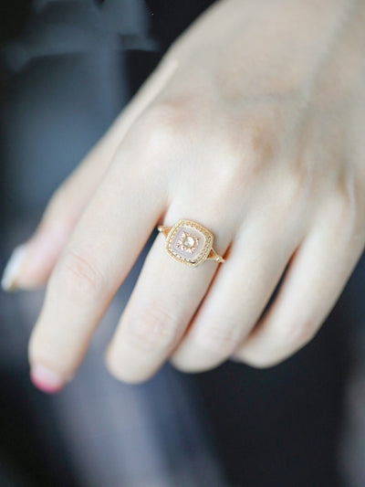 Anillo de Plata 925 con Mariposa de Concha Natural Chapado en Oro - Image 9