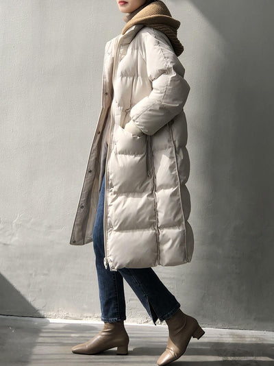 Chaqueta Acolchada Suelta con Capucha para Mujer - Image 4