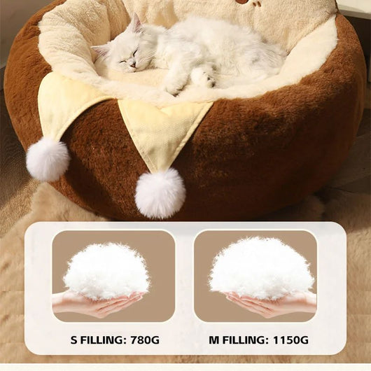 Cama Redonda Acogedora para Gatos y Perros - Colchón Térmico Invierno - Image 14