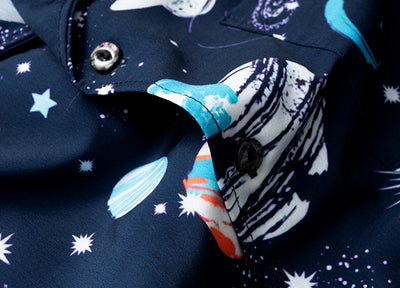Camisa Hawaiana Cubana con Estampado Planet Fashion - Image 10