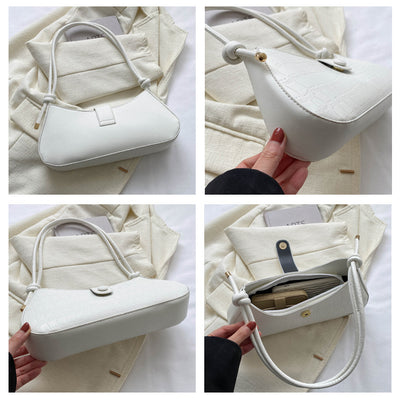 Bolso de Hombro Minimalista con Patrón de Piedra - Image 10