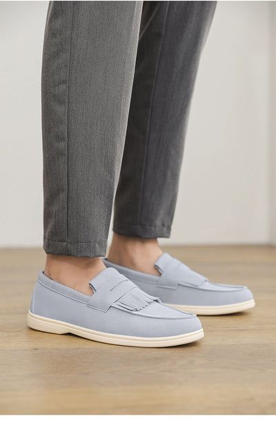 Mocasines de Cuero Mate para Hombre - Calzado Slip-on Elegante - Image 18