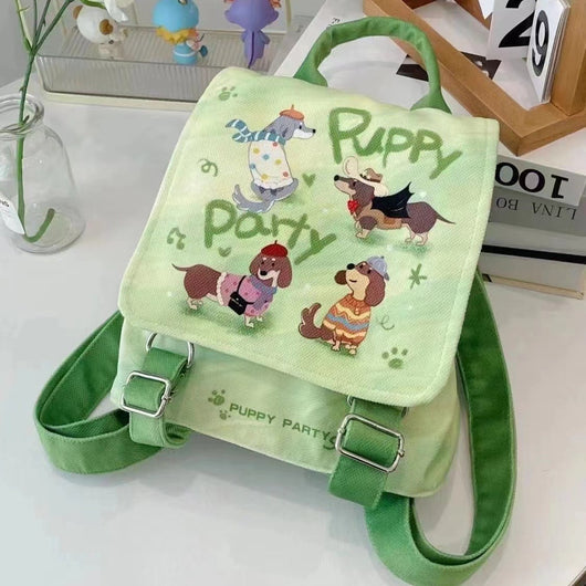 Mochila Escolar Temática de Cachorros - Diseño Casual y Adorable - Image 3