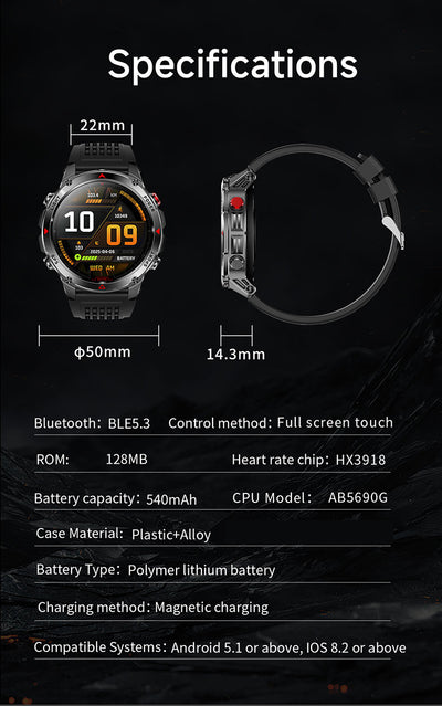 Reloj Deportivo Inteligente con GPS, Brújula y Llamadas Bluetooth - Image 13