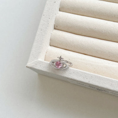 Anillo de Plata 925 Corazón Fresa con Alas y Resina para Mujer - Image 7