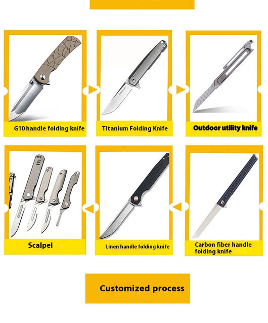 Cuchillo Plegable Multifuncional Portátil con Herramientas para Camping y Supervivencia - Image 14