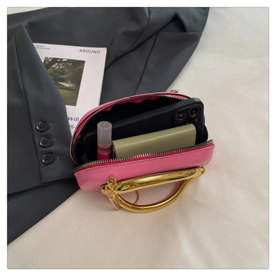 Bolsa Pequeña Vintage con Cadena de Metal y Mochila Crossbody - Image 16
