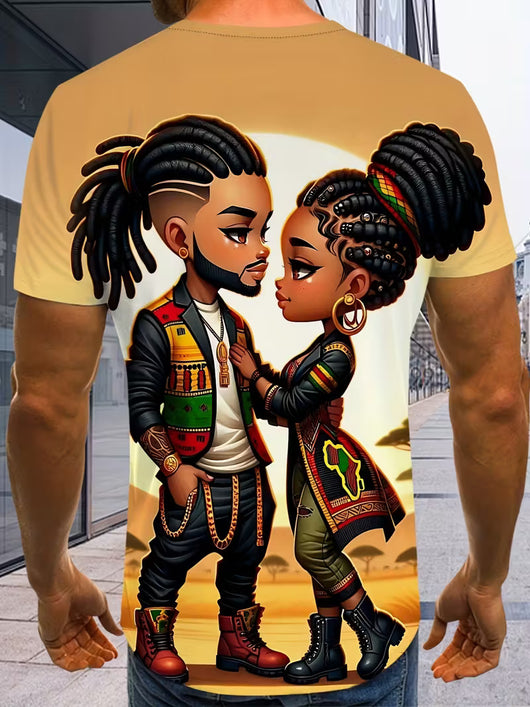 Playera Casual para Hombre con Estampado Digital 3D - Image 20