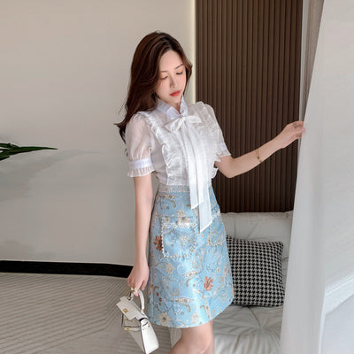 Vestido Camisero con Efecto Dos Piezas y Cintura Ajustada - Image 3