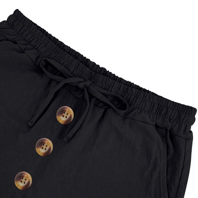 Shorts de Lino Sueltos para Hombre - Estilo Playa Casual Lavado - Image 13