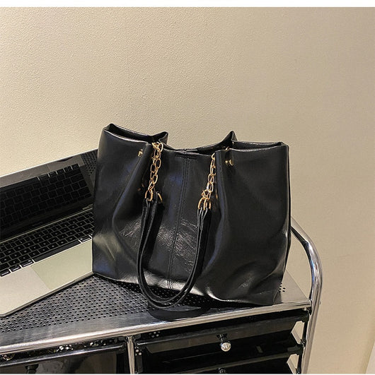 Bolsa Tote de Gran Capacidad con Cadena de Hombro - Diseño Suave Premium - Image 10