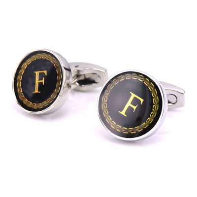 Gemelos Redondos con Letras Iniciales - Diseño Clásico Francés - Image 4