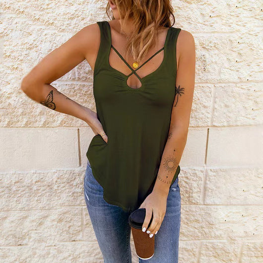 Blusa Camiseta Básica Mujer Colores Sólidos Estilo Europeo - Image 2