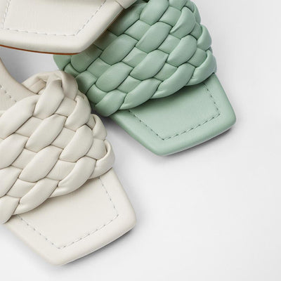 Sandalias Tejidas de Tacón Alto - Image 10