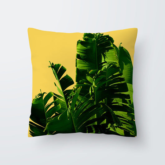 Funda de Almohada Hawaiana con Diseño Geométrico Amarillo - Image 6