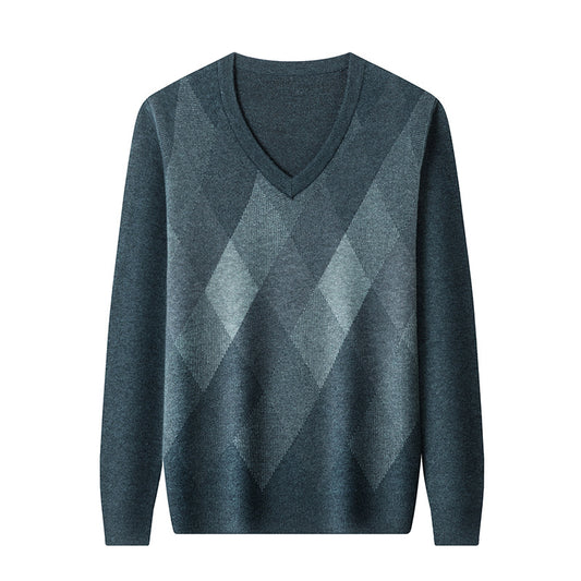 Suéter Cuello V Grueso para Hombre - Prenda Base Térmica - Image 2