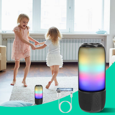 Parlante Portátil Inalámbrico Estéreo con Luces LED y Radio FM - Image 2