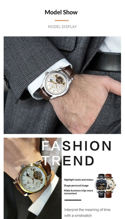 Reloj Mecánico Automático para Hombre con Diseño Hueco Luminoso - Image 10