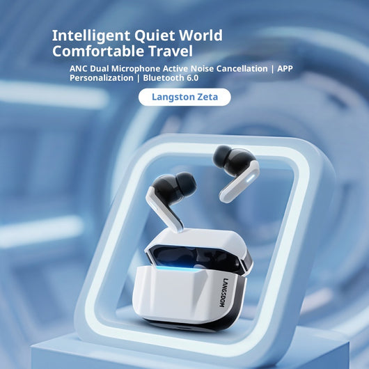 Auriculares Bluetooth con Cancelación de Ruido e Inteligencia Adaptativa para Juegos