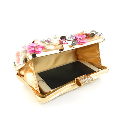 Bolso de Noche para Mujer con Flores de Cuentas Coloridas - Image 9