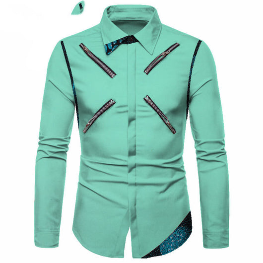 Camisa Casual de Algodón Poliéster Juvenil Blanca con Cuello Solapa - Image 27