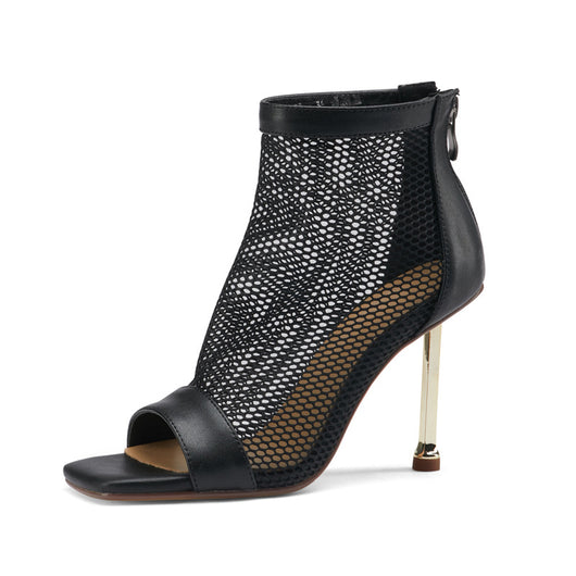 Botines Stiletto de Malla para Verano - Tacón Alto Elegante para Mujer - Image 10