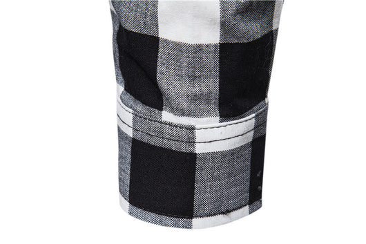 Suéter Tipo Camisa con Solapa - Abrigo Tejido Doble Textura para Hombre Otoño Invierno - Image 15