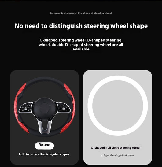 Funda para Volante de Gamuza Absorbente con Patrón Fibra de Carbono - Image 27