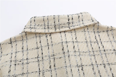 Camisas Manga Larga a Cuadros con Bordado de Letras Primavera para Hombre y Mujer - Image 13