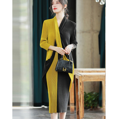 Vestido Drapeado Ligero Primavera - Corte Elegante - Image 17