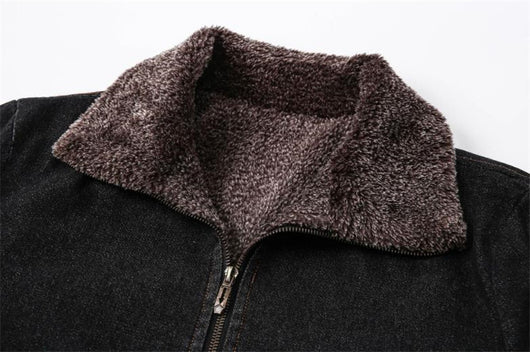 Chaqueta Denim Acolchada Oversize para Hombre Talla Grande - Image 10