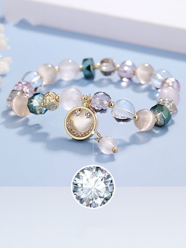 Pulsera de Plata con Ópalo Perla para Niñas - Diseño Minimalista