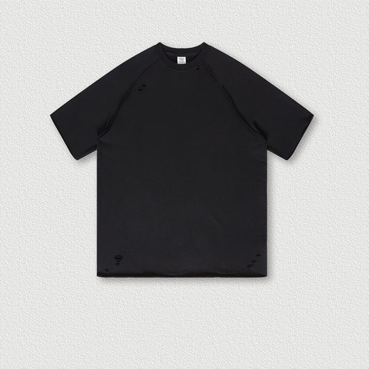 Playera Batik Desgastada de Algodón Terry para Hombre - Image 14