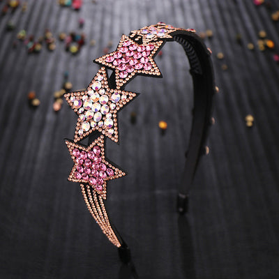Diadema Estrella Coreana con Detalle Czech Drill - Image 7