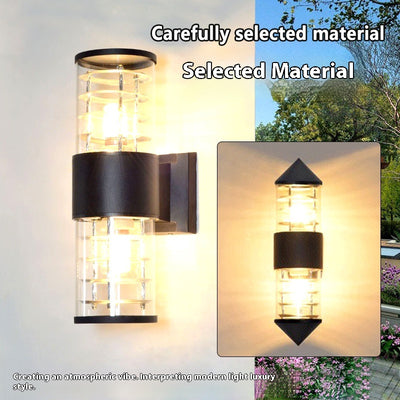 Lámpara de Pared Exterior Doble Cabezal Impermeable con Luz Ascendente y Descendente - Image 9