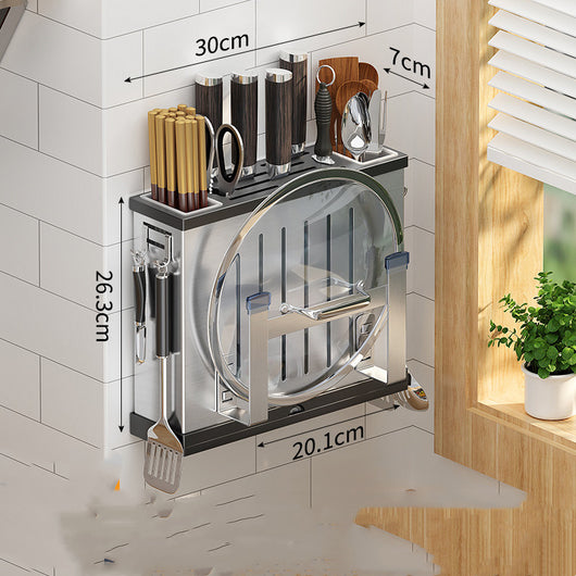 Soporte de Pared para Cuchillos en Acero Inoxidable - Organizador de Cocina - Image 13