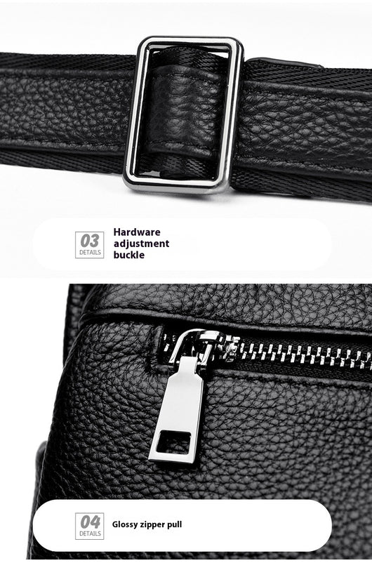Bolso Mensajero de Cuero Genuino Primera Capa - Estilo Profesional - Image 35
