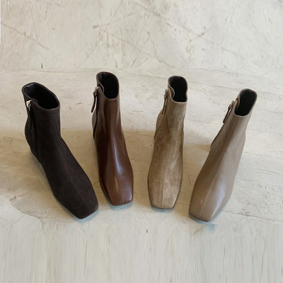 Botas Martin de Tacón Grueso con Punta Cuadrada para Mujer - Image 2