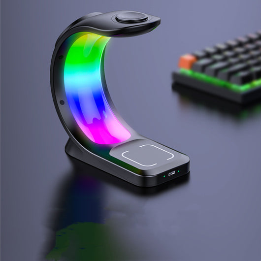 Cargador Inalámbrico Magnético 4 en 1 con Luz Ambiente para iPhone, Apple Watch y AirPods Pro - Image 5