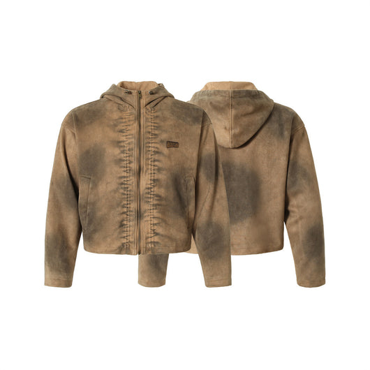 Chamarra con Capucha Estilo Punk Vintage Desgastado - Image 11