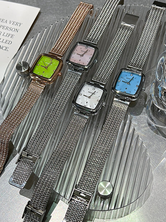 Reloj Cuadrado Retro Vintage para Mujer con Diseño Estrellado - Image 10