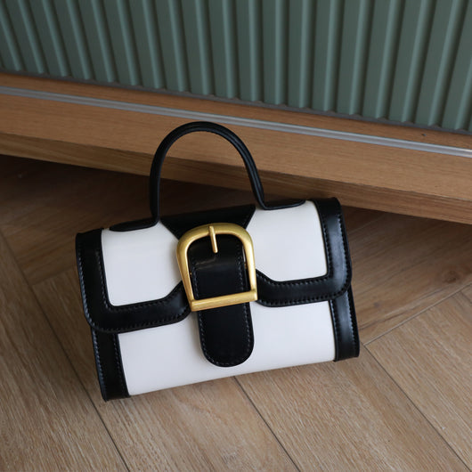 Bolso Doctor Cuadrado de Cuero con Hebilla Francesa - Image 10