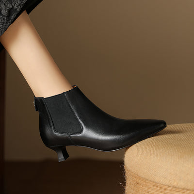 Botines Ejecutivos de Tacón Kitten Puntiagudo - Comodidad Diaria - Image 7