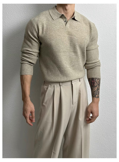 Suéter Ejecutivo Slim Fit Estilo Británico para Hombre - Image 26