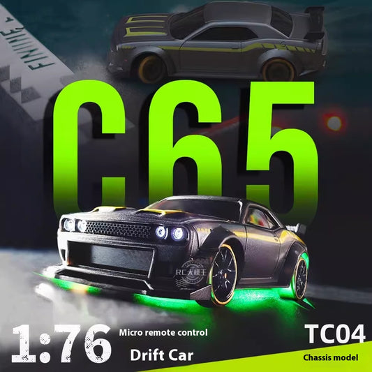 Auto RC Drift Miniatura C65 Tracción Trasera Control Remoto